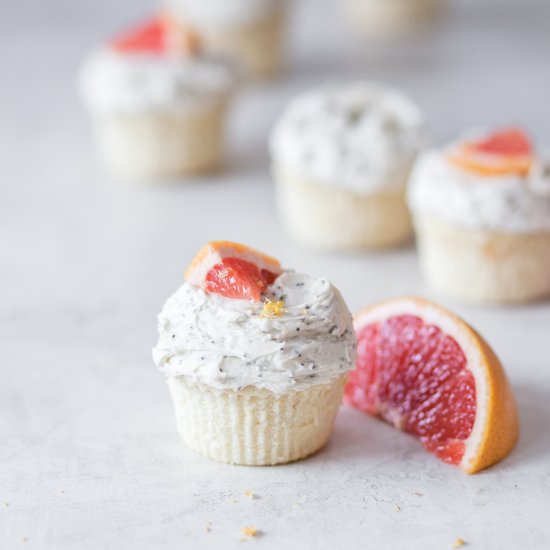 grapefruit buttercream cupcakes