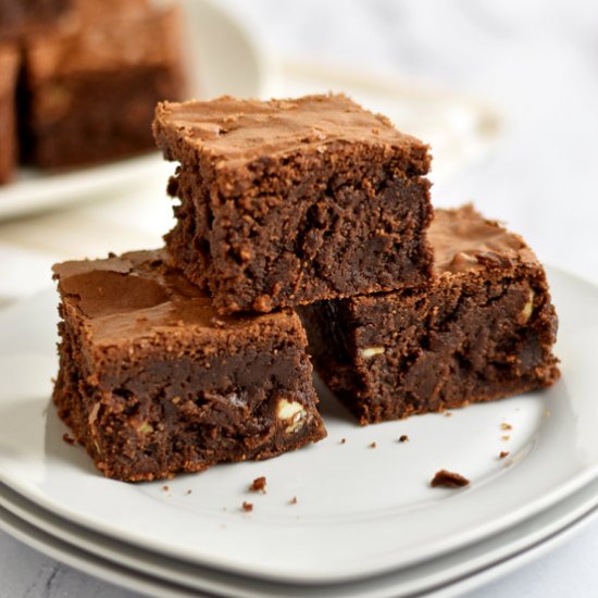 GF Triple Chocolate Chip Brownies