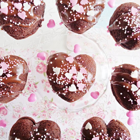 Double Chocolate Brownie Hearts