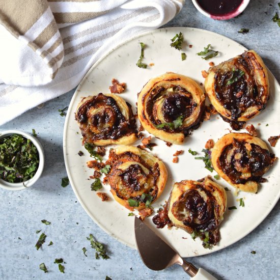 Brie Pinwheels w/ Berries & Bourbon