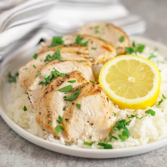 Chicken & Rice with Truffle Butter