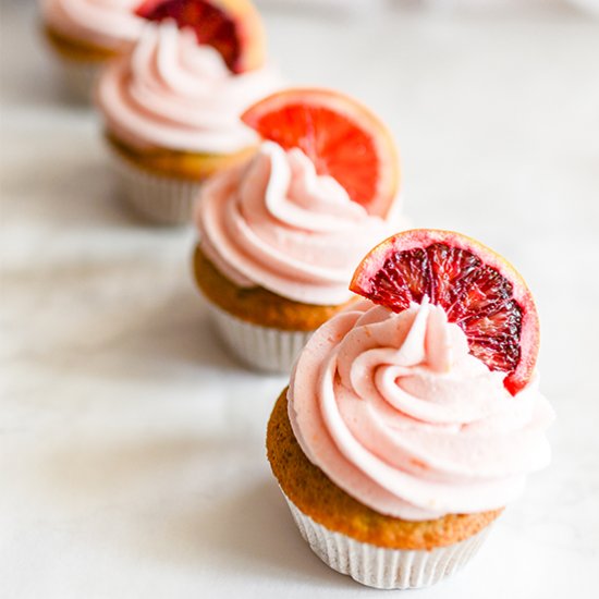 Blood Orange Cupcakes