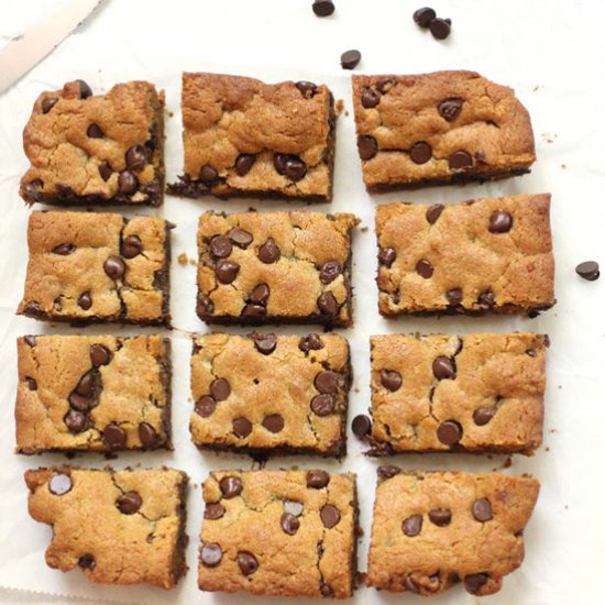 Chocolate Chip Peanut Butter Blondie