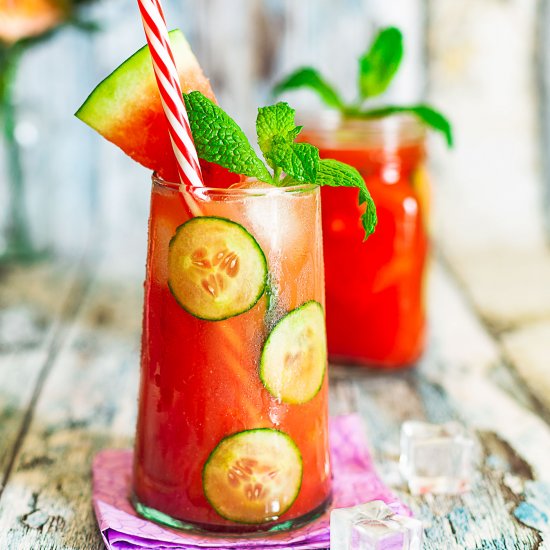 watermelon cucumber soda