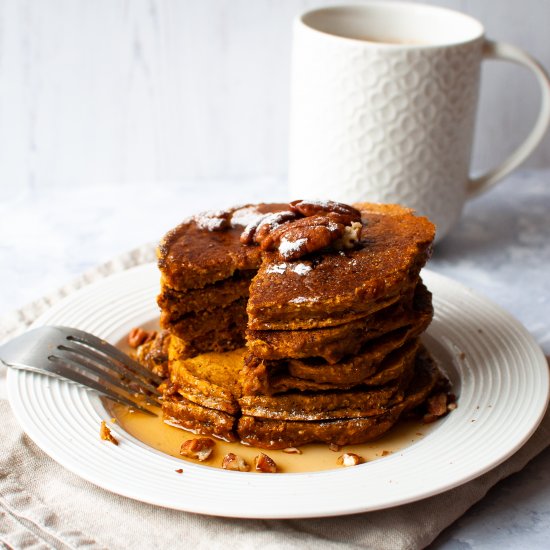 Vegan Pumpkin Pancakes