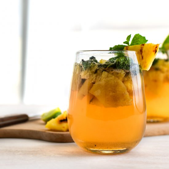 Charred Pineapple Mojito Cocktail