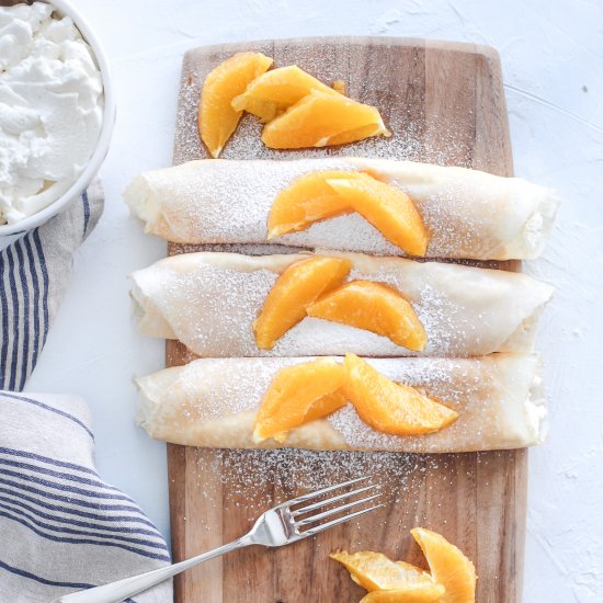 Orange Ricotta Crepes