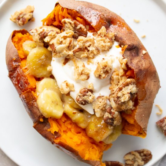 Caramelized Banana Sweet Potato