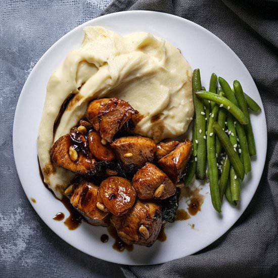 Honey-Balsamic skillet chicken