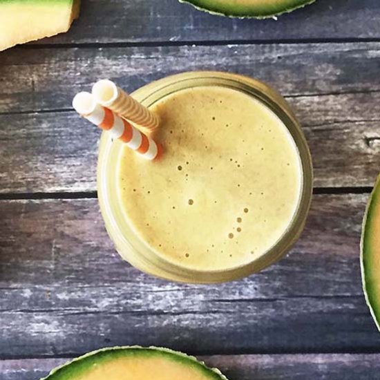 Cantaloupe Pumpkin Vegan Smoothie