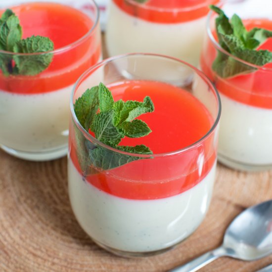 Blood Orange & Vanilla Panna Cotta