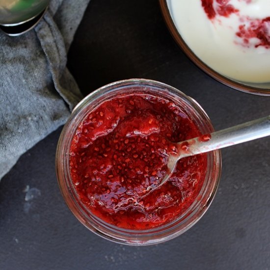 Chia seed strawberry jam