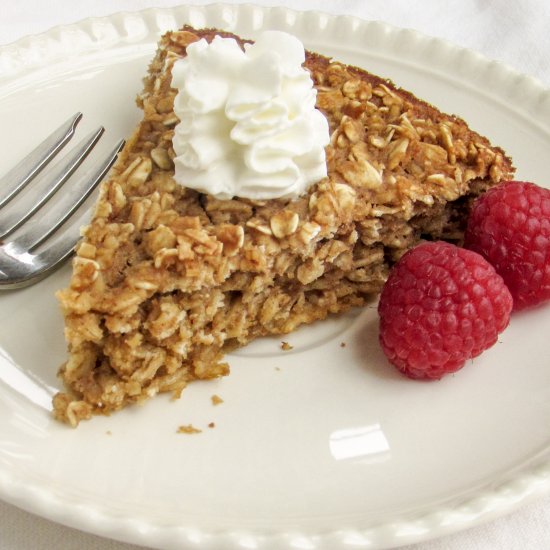 Homemade Baked Applesauce Oatmeal