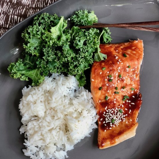 Miso Maple Glazed Salmon