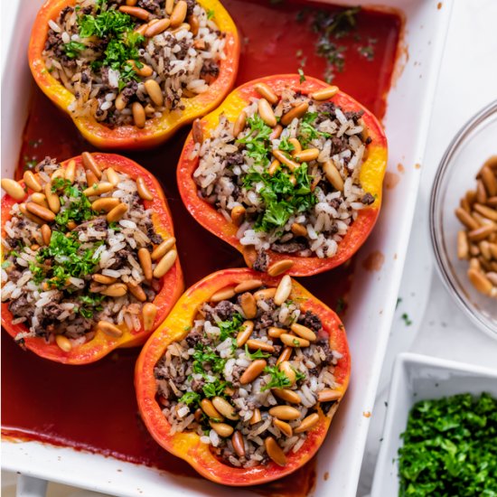 Beef Stuffed Peppers