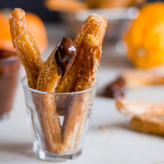 Pumpkin Churros & Spanish Chocolate