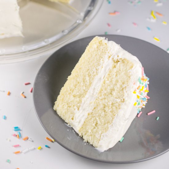 Dreamy Vegan White Cake