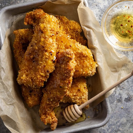 Crispy Oven Baked Chicken Fingers