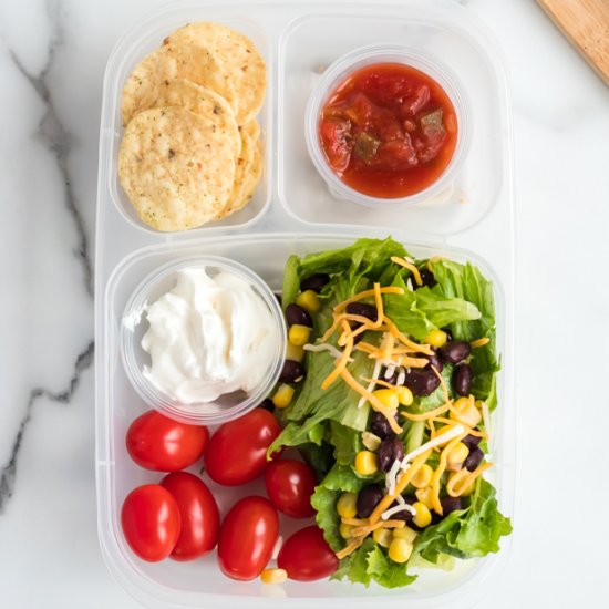 Healthy Taco Salad Lunchbox Idea