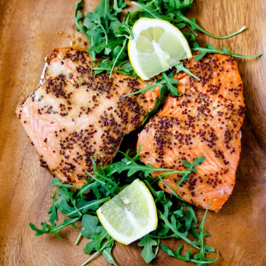 Baked Honey Mustard Salmon