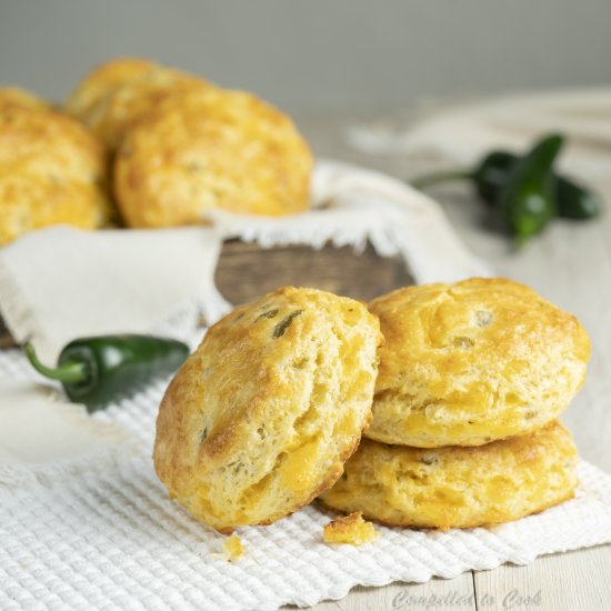 Flaky Jalapeño Cheddar Biscuits