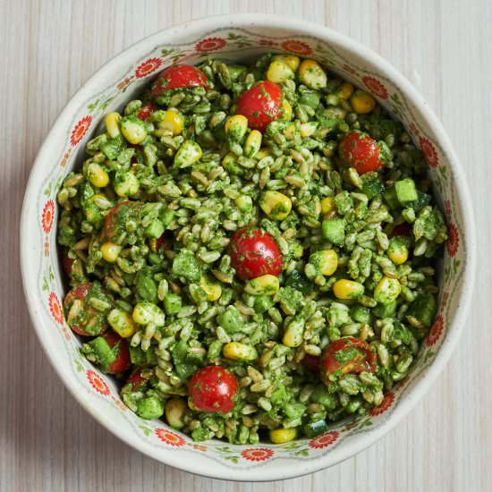 Minty Farro Salad