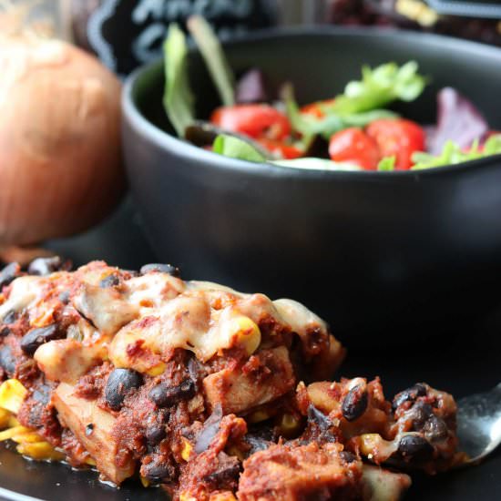 Healthy Chicken Enchilada Casserole