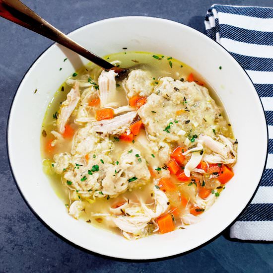 Healthy Chicken and Dumplings Soup