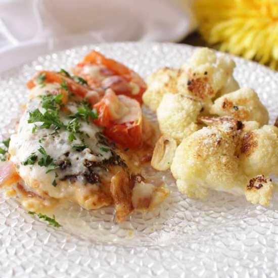 Chicken Caprese For One