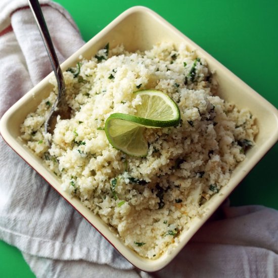 Cilantro Lime Cauliflower Rice