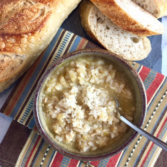 Rice & Smothered Cabbage Soup