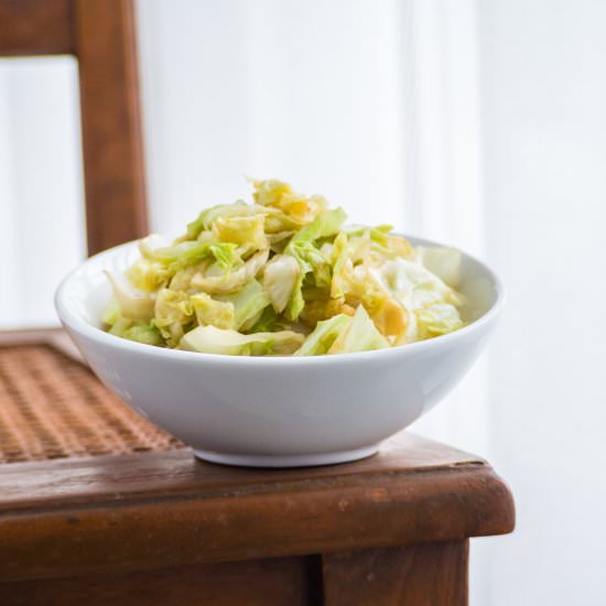 4-Ingredient Thai Cabbage Stir Fry