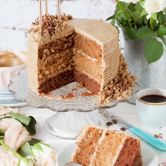 Triple Layer Coffee Cake