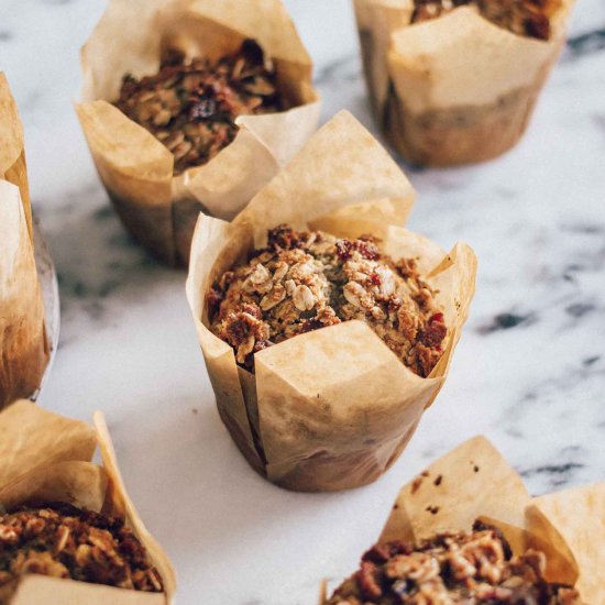 Cranberry Oatmeal Muffins