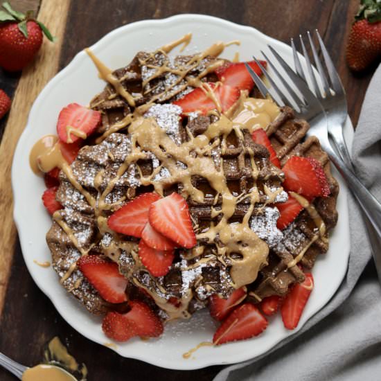 Paleo Chocolate Waffles (GF)