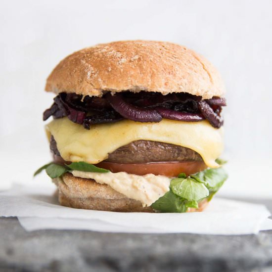 Portobello Mushroom Burger