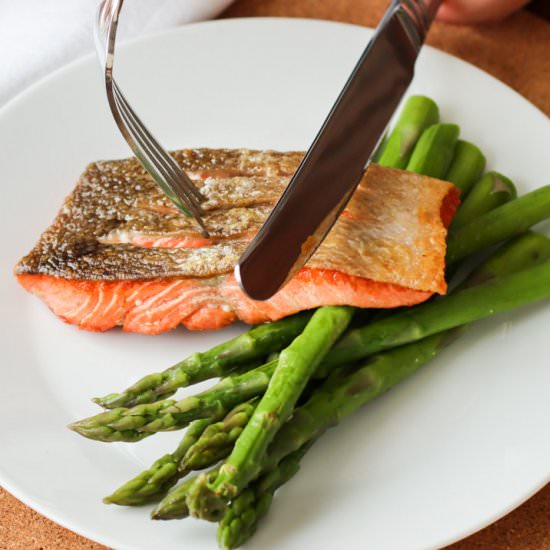 Crispy Pan-Fried Salmon