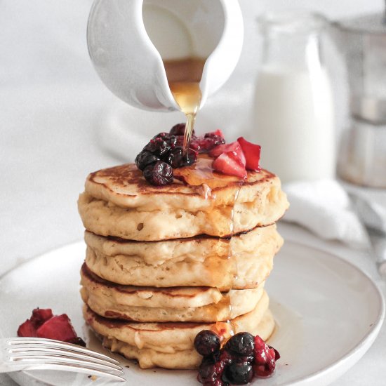 Fluffy Peanut Butter Pancakes