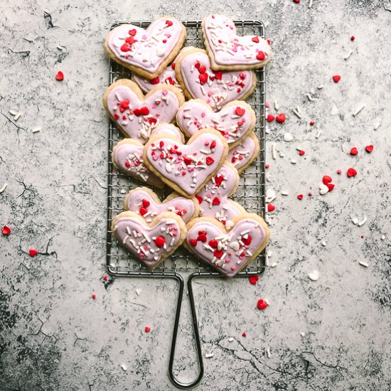 valentine sugar cookies