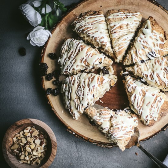 cherry creme fraiche scones