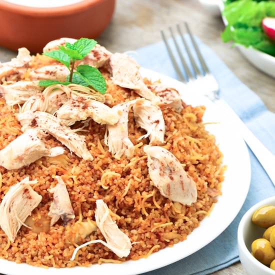 Chicken bulgur pilaf