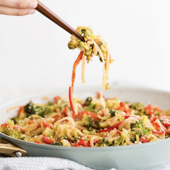 Peanut Broccoli Stirfry