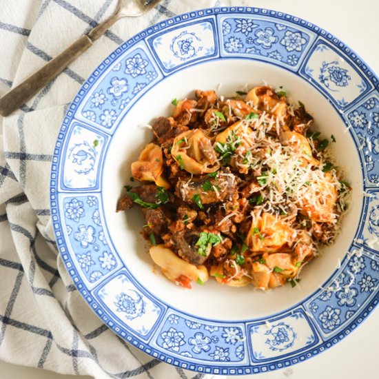 Slow Cooker Turkey Tortellini