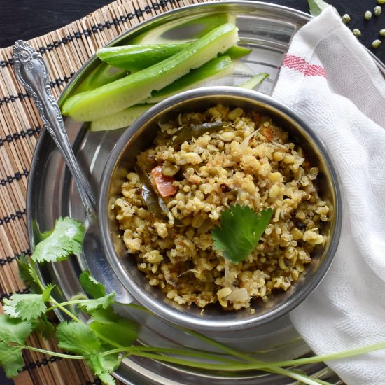 Quinoa Green Moong Khichadi