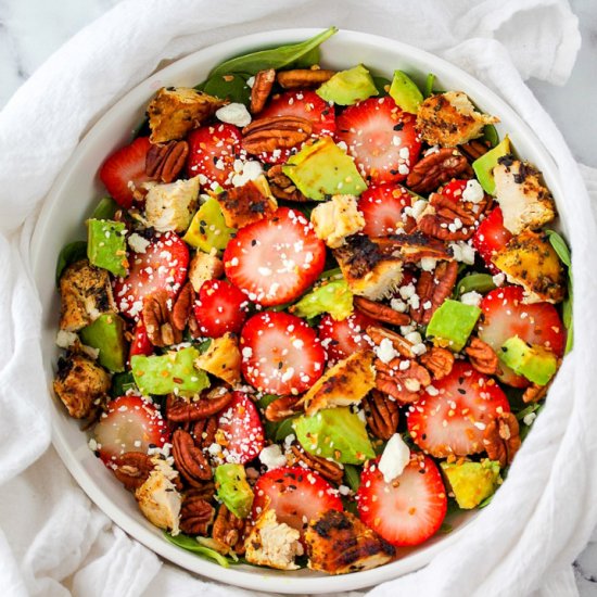 Strawberry Pecan Chicken Salad