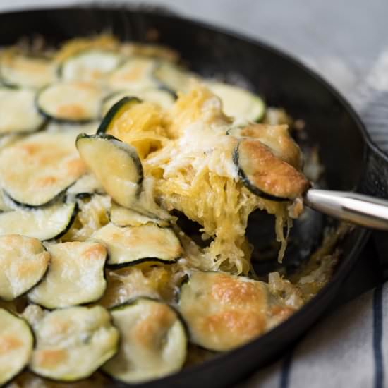 Spaghetti Squash Zucchini Bake