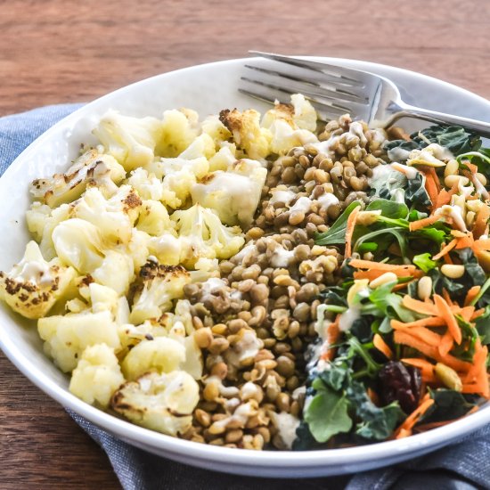 Cauliflower Lentil Salad