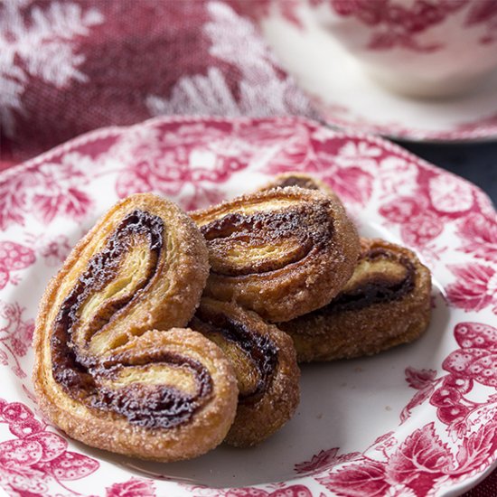 Easy Cinnamon Cocoa Palmiers