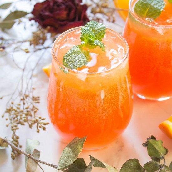 Sparkling Hibiscus Orange Soda