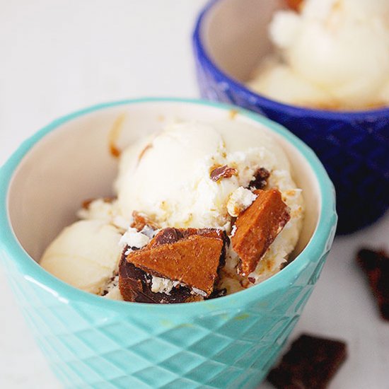 Toffee bar crunch ice cream